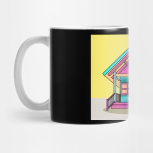 Illustration Dream House Villa Color Effects Mug